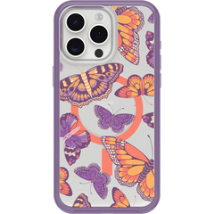iPhone 15 Pro Max Symmetry Series Clear Case for MagSafe Fluttering Flora