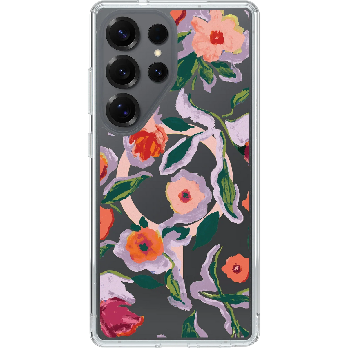 Galaxy S25 Ultra Symmetry Series Clear with Magnets Confetti of Blossoms Case