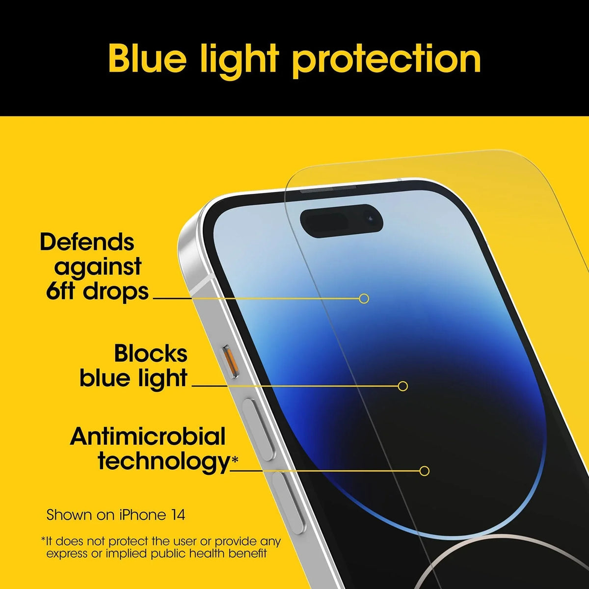 iPhone 15 Pro Premium Pro Glass Blue Light Screen Protector